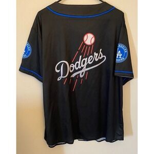 Los Angeles‎ Dodgers Black Baseball-MLB Jersey Men's Size 2XL